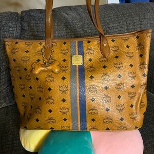 Authentic MCM tote w/ charms